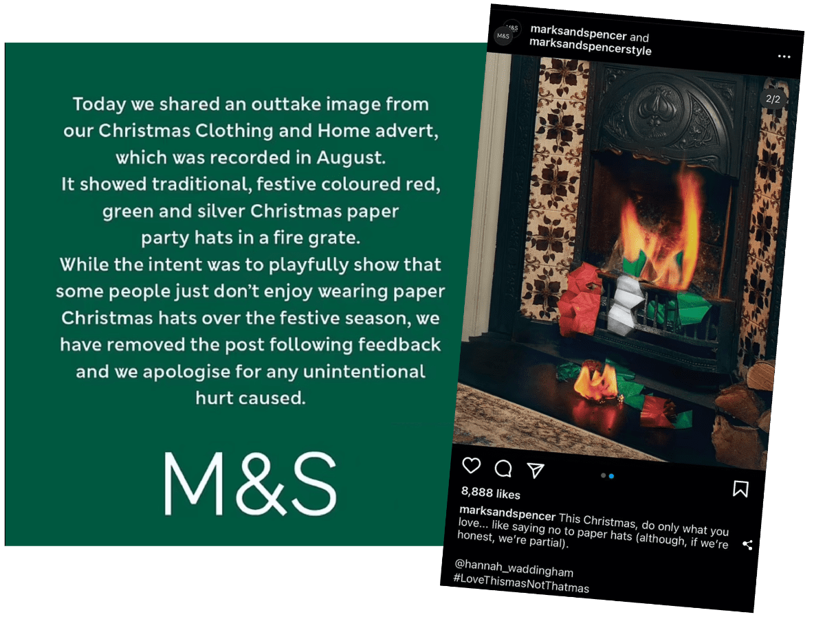 M&S Christmas TV ad fail